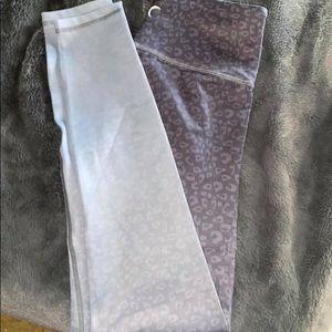 Zyia grey leopard ombré leggings